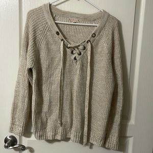 Nice V neck with tie string